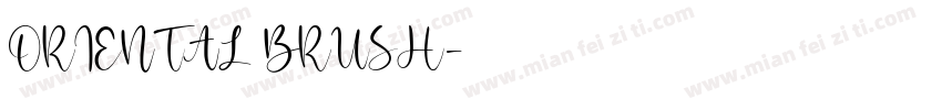 ORIENTAL BRUSH字体转换